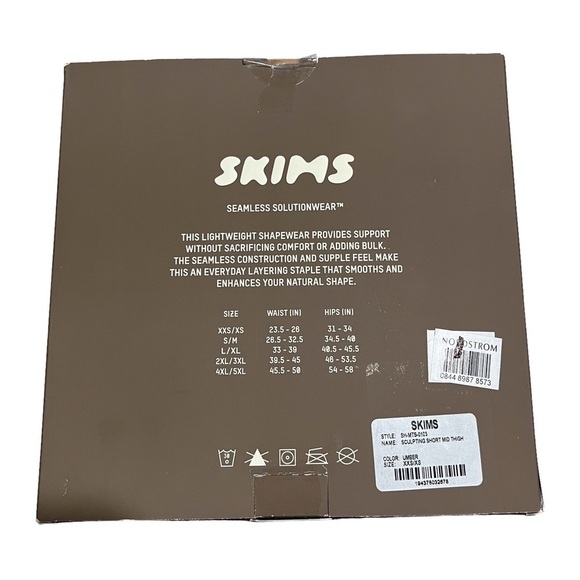 Skims Sculpting Mid Thigh Shorts Umber Size XXS XS Shapewear SH-MTS-0103 - Picture 7 of 8